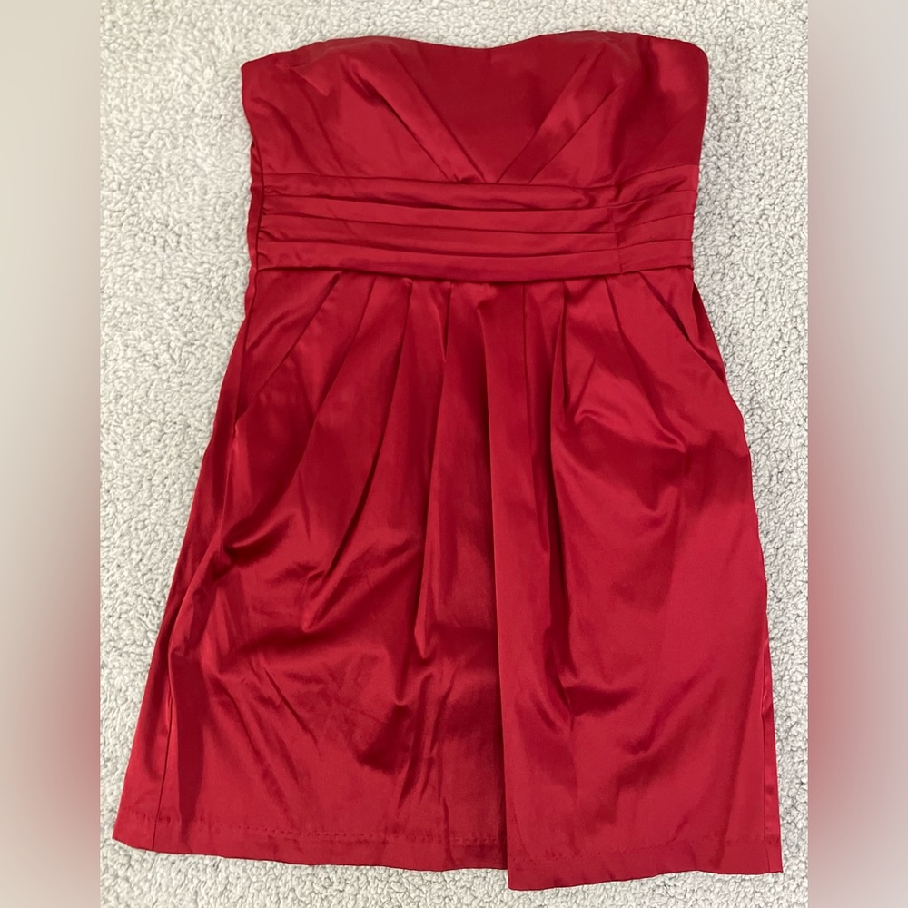 Studio Y - Apple Red Strapless Cocktail Dress Women’s Size 11/12